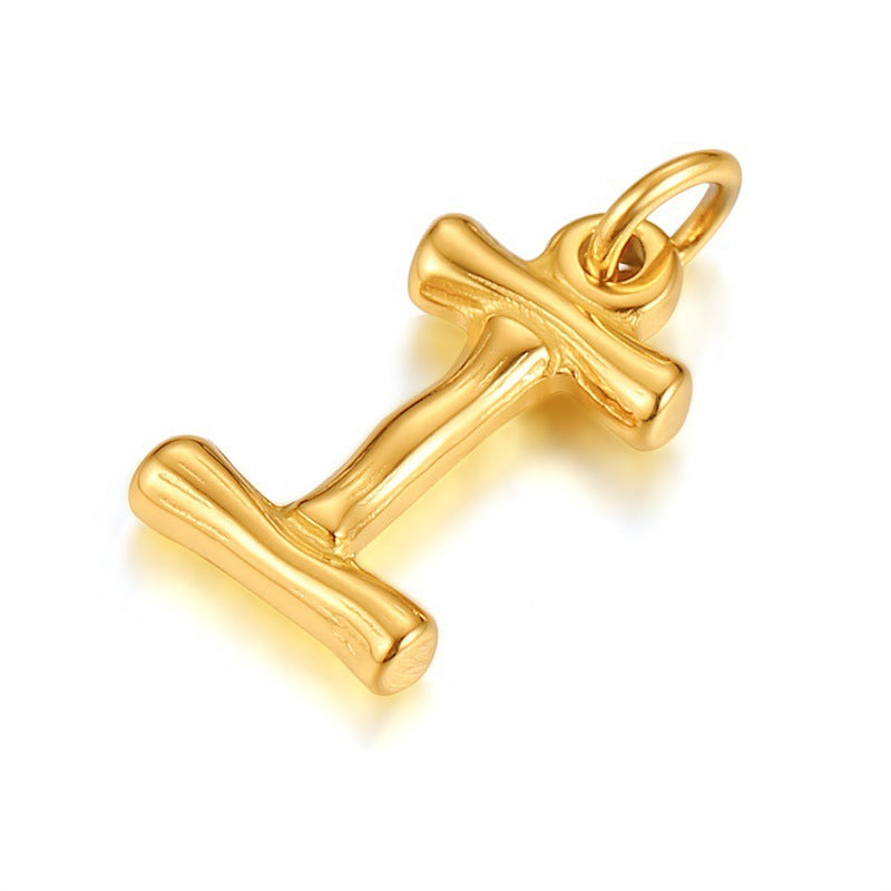 Cross-Border Popular Titanium Steel Letter Necklace Fashion