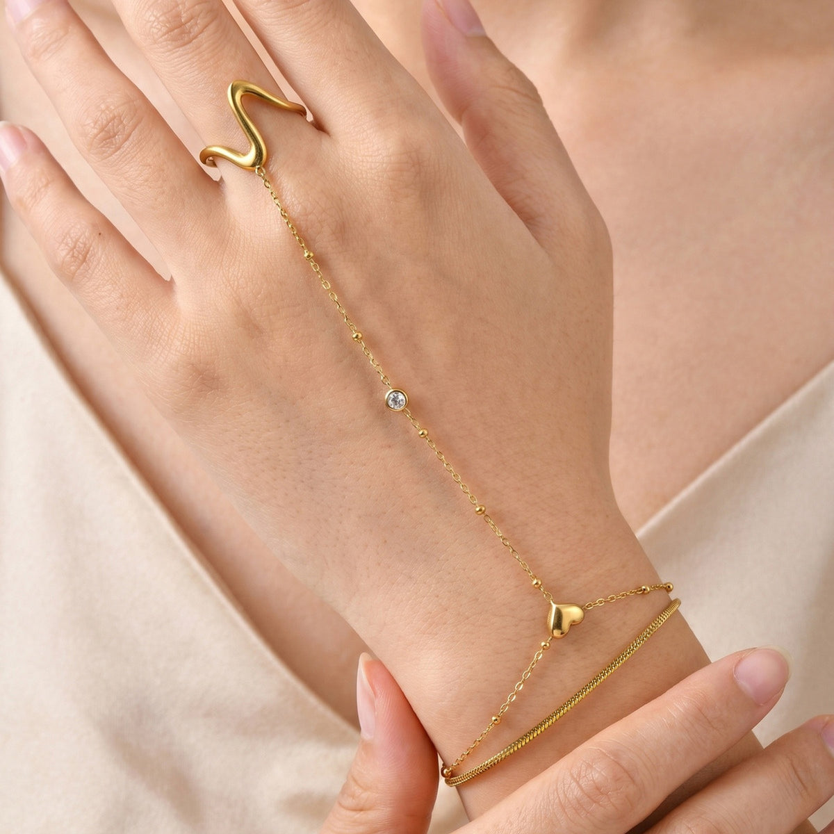 Zircon Stainless Steel Bracelet Unisex