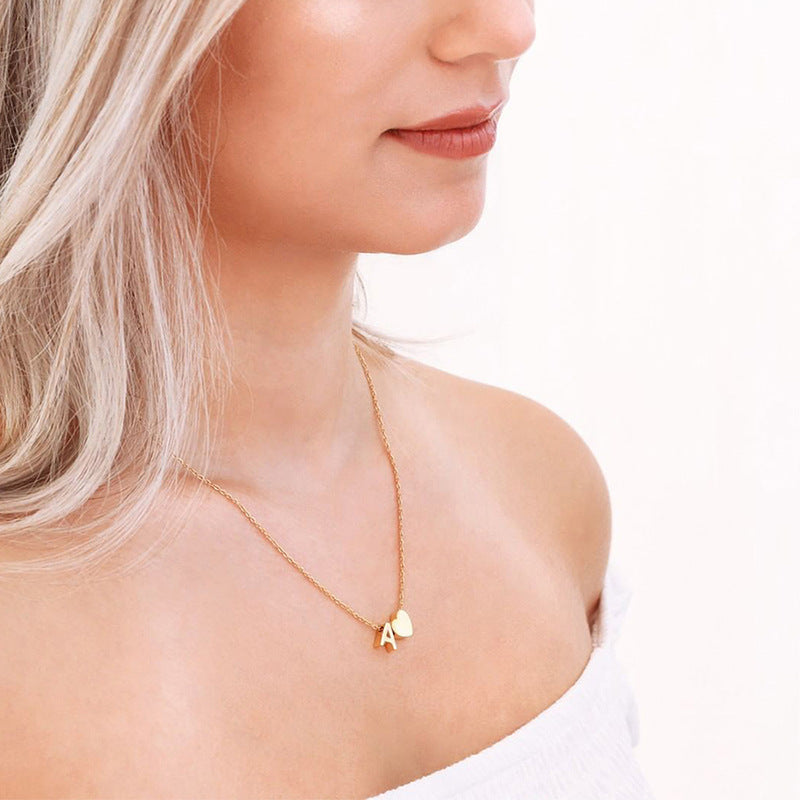 Planderful Jewelry Everyday Genie Personalized Name Necklace In Steel With Three Dimensional Wind Pendant