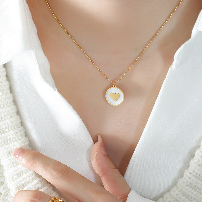 Enchanting Titanium Starfish and Butterfly Necklace with Sea Shell Pendant