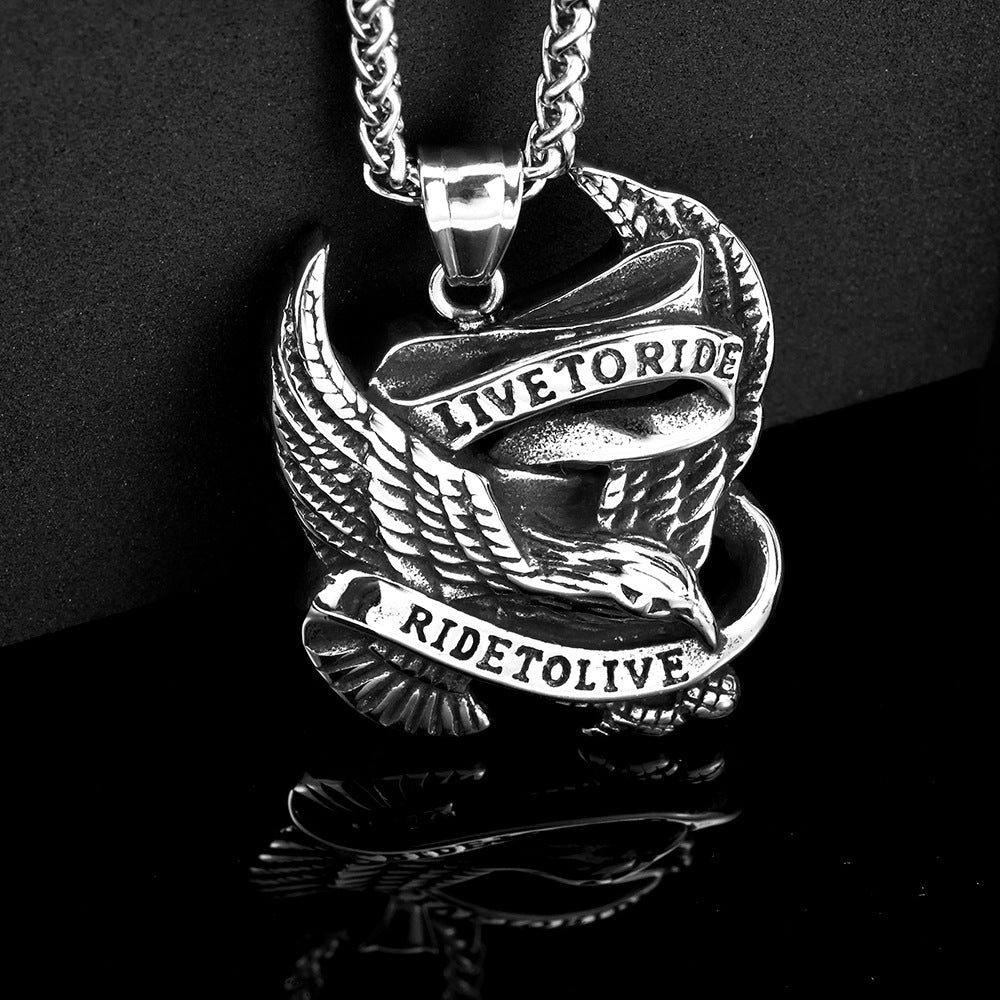 European and American Jewelry Stainless Steel Men's Pendant Necklace