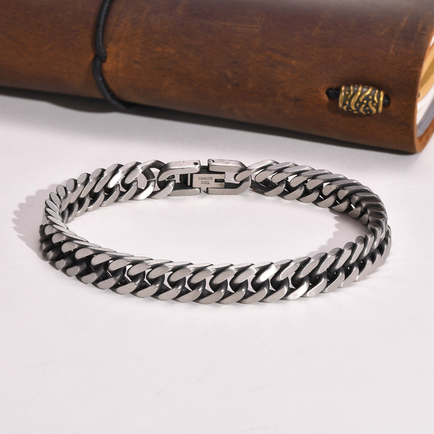 European And American Stainless Steel Men's Thick Bracelet