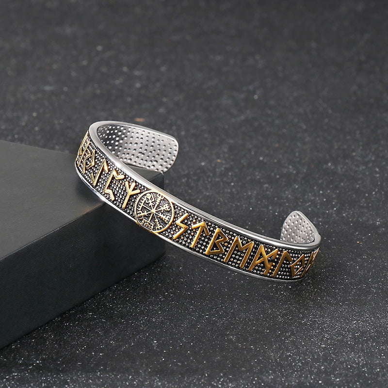 Planderful Personalized Viking Compass Bracelet For Men