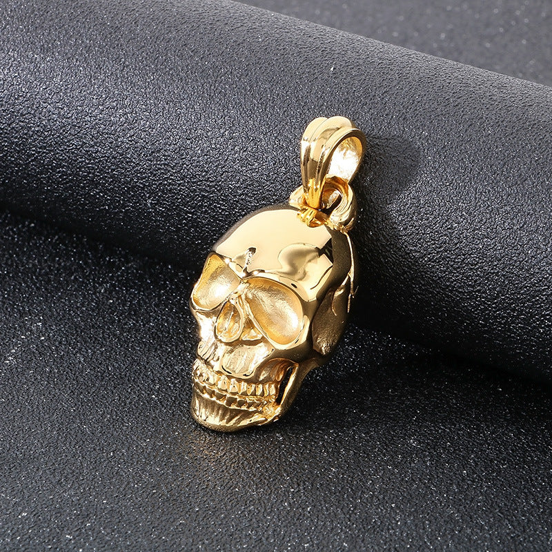 Planderful Ghost Head Pendant for Men Stainless Steel