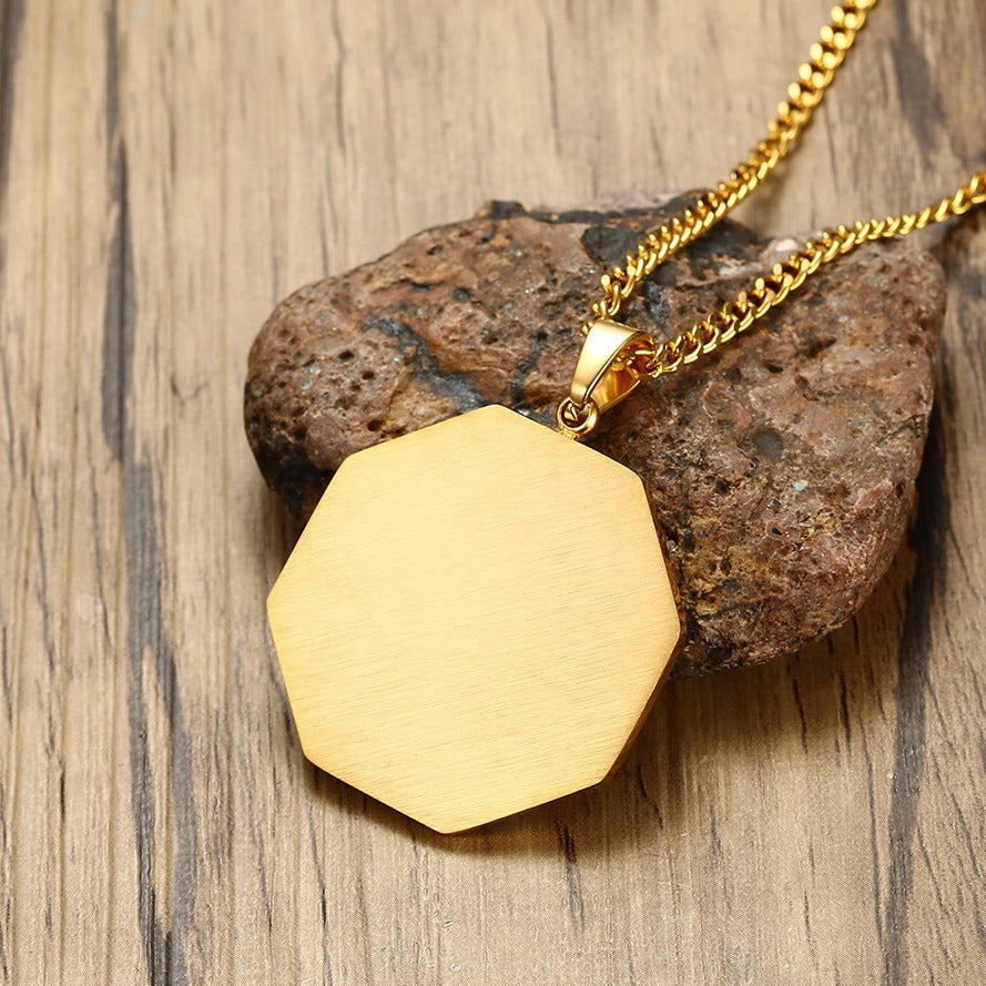 Double Snake Staff Pendant Trendy Men's Jewelry Wholesale