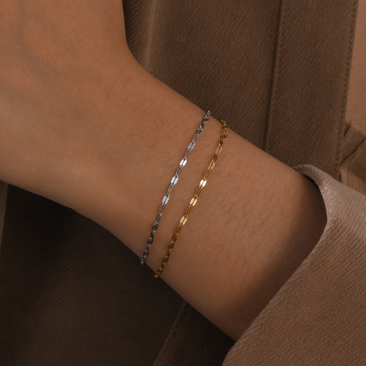 Gold-Plated Stainless Steel Bracelet