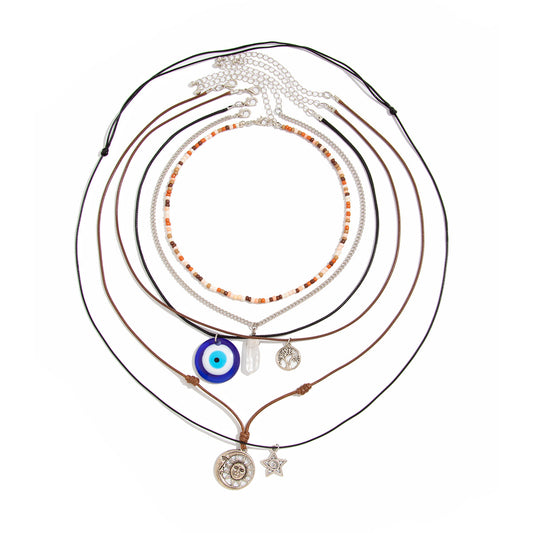 Planderful Vienna Verve Necklace – National Retro Multi-Layer Design