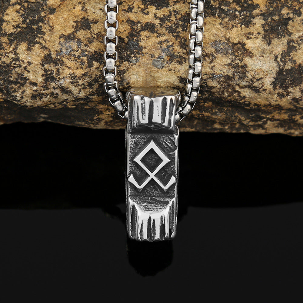 European And American New Stainless Steel Viking Rune Pendant