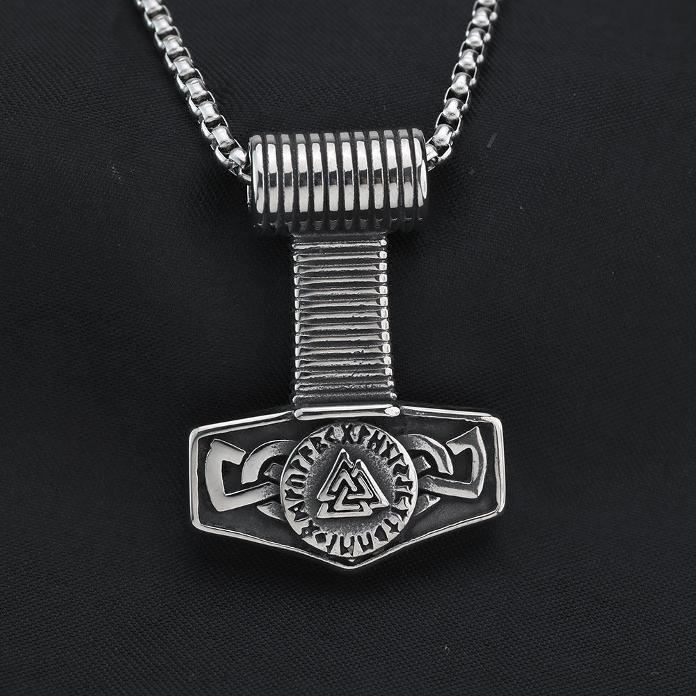 European And American Neckwear Viking Thor's Hammer Pendant
