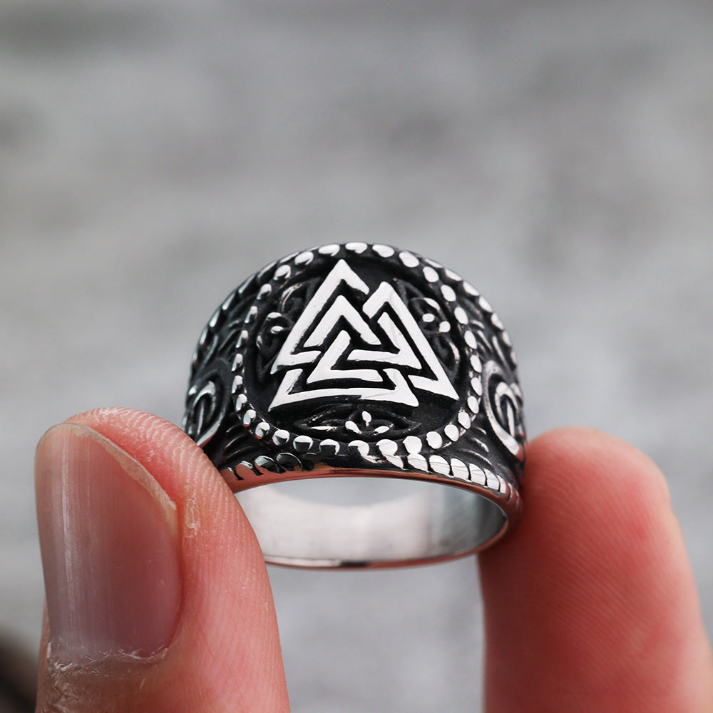 European and American Jewelry Wholesale Men's Titanium Steel Ring