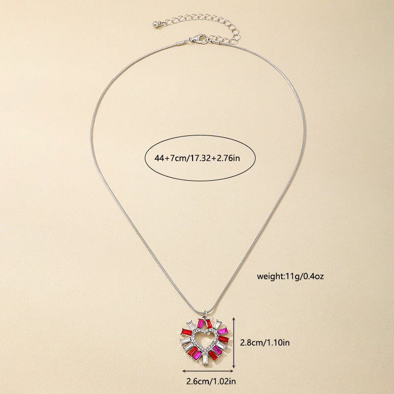 Planderful Vienna Verve Necklace – Vibrant Multicolored Glass Zircon Design