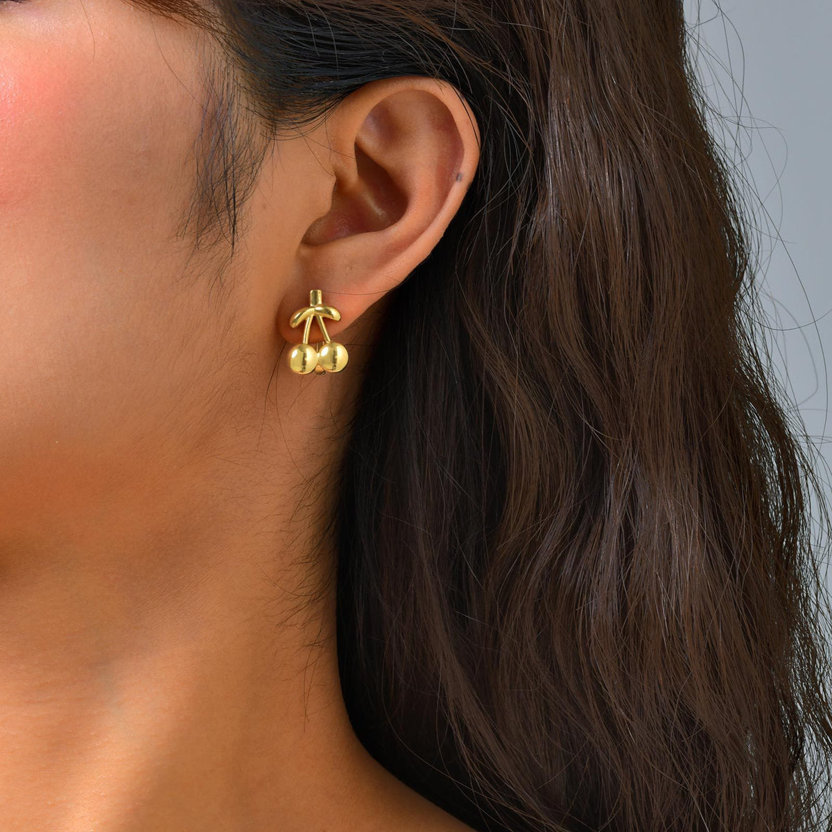Stainless Steel Zircon Geometric Earrings