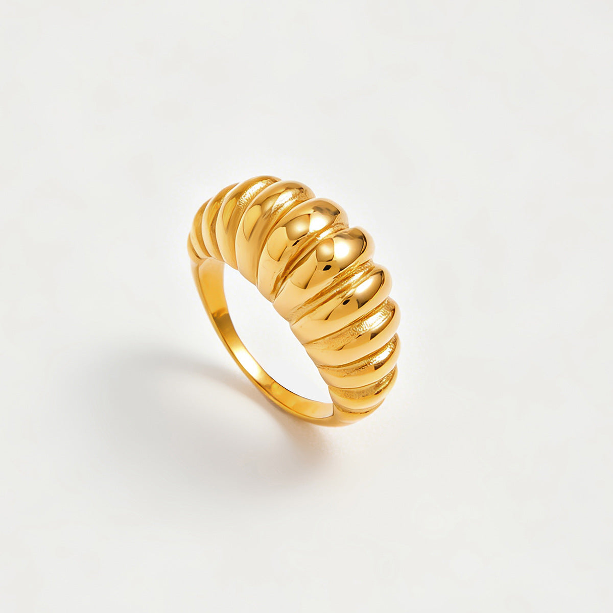 Stainless Steel Zircon Open Ring By Planderful Vienna Verve For Urban Professionals Statement Piece