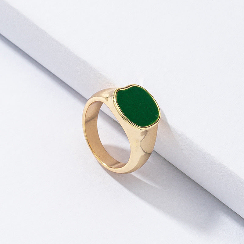 Gorgeous Glazed Ring with Cross Pendant - Fashionable Wholesale Jewelry for Summer