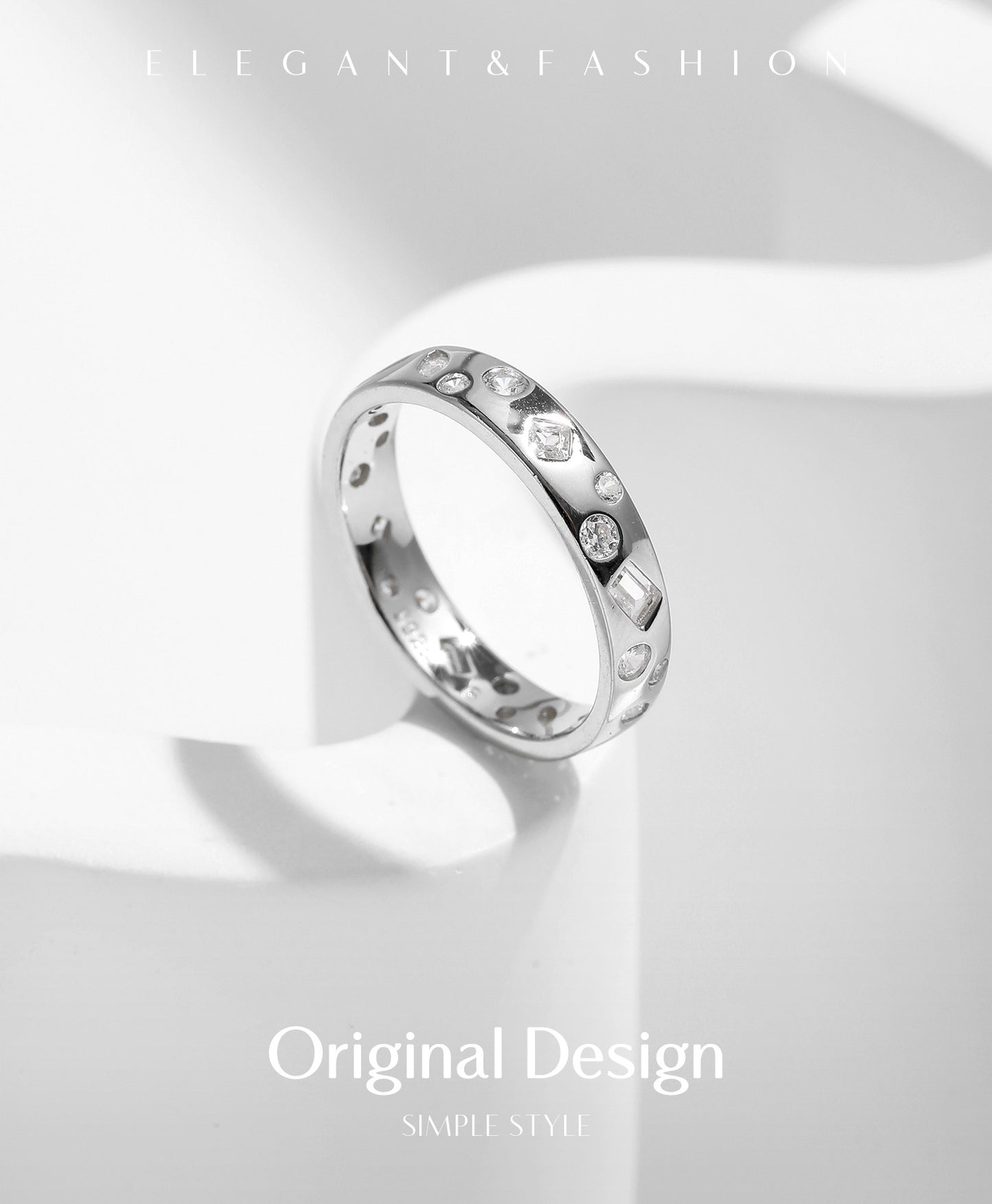 Planderful Everyday Genie Ring – Unique Irregular Zircon Design