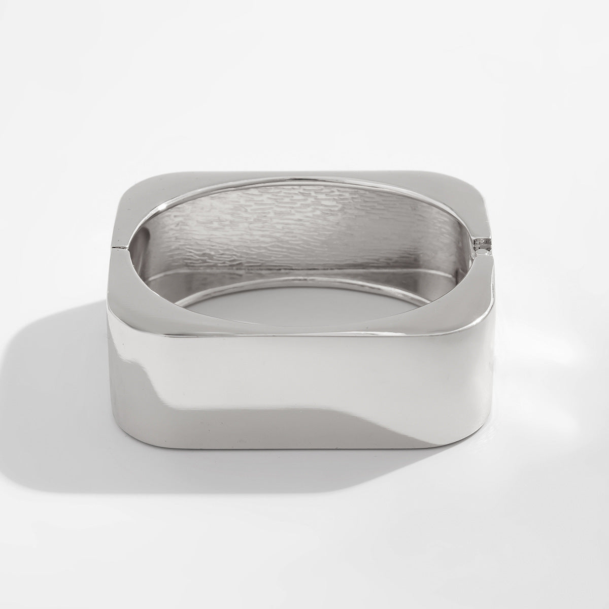 Planderful Vienna Verve Statement Geometric Rectangular Bracelet For Women With Personalized Mirror Buckle