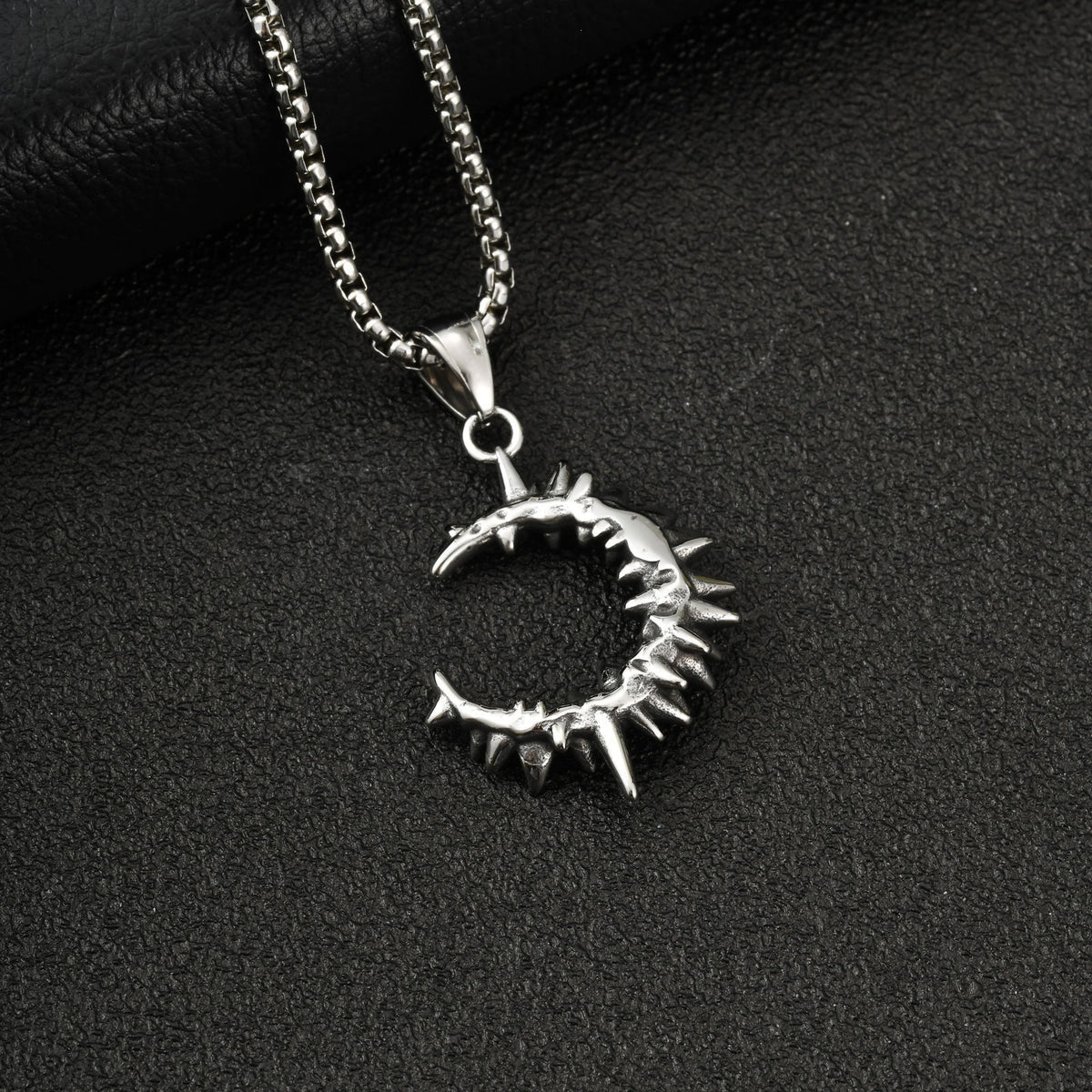 Hip Hop Thorns C Stainless Steel Necklace for Men