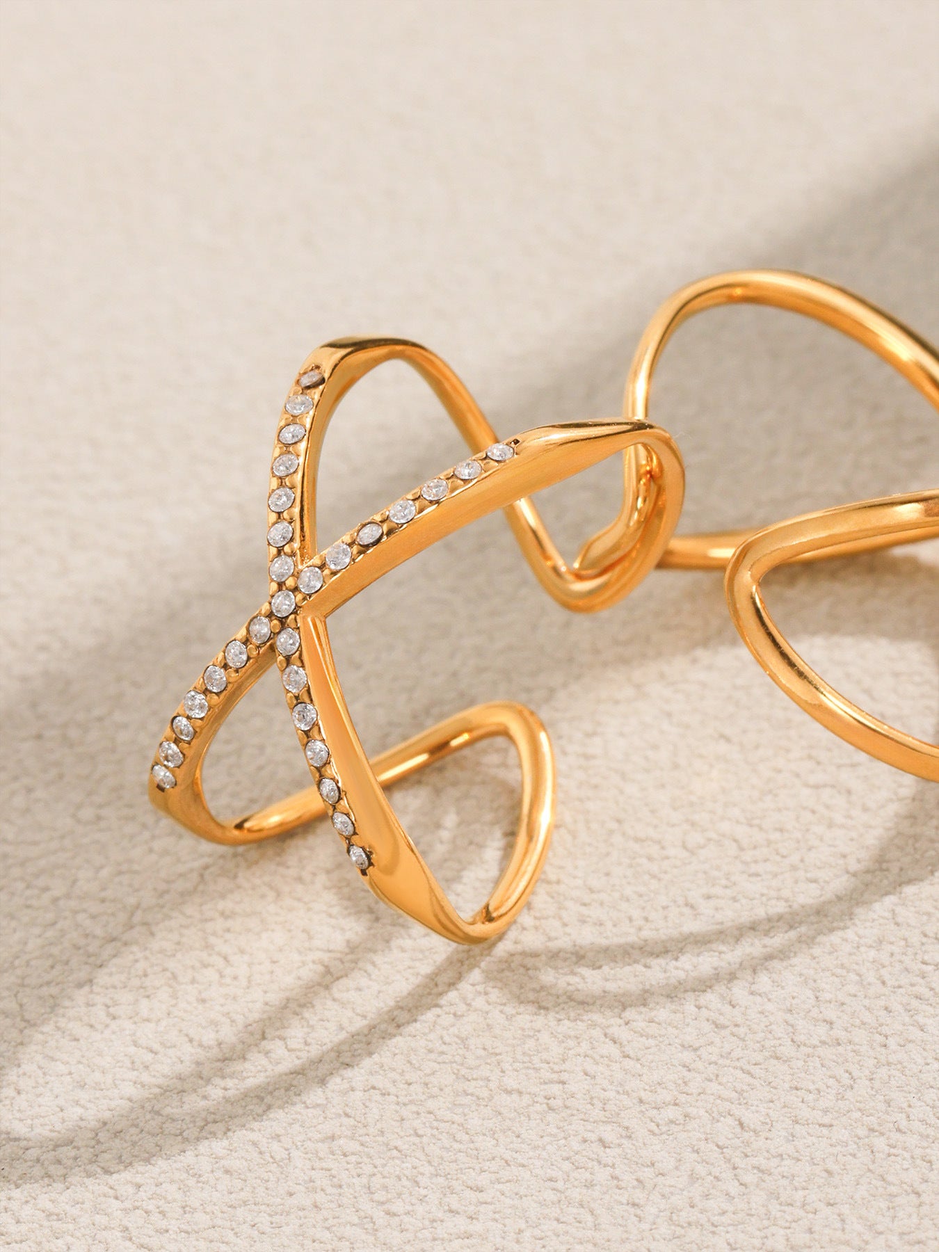 Planderful Everyday Genie Zircon Star Moon Ring For Women