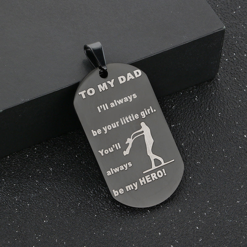 Stainless Steel Men Pendant Fathers Day Durable Planderful