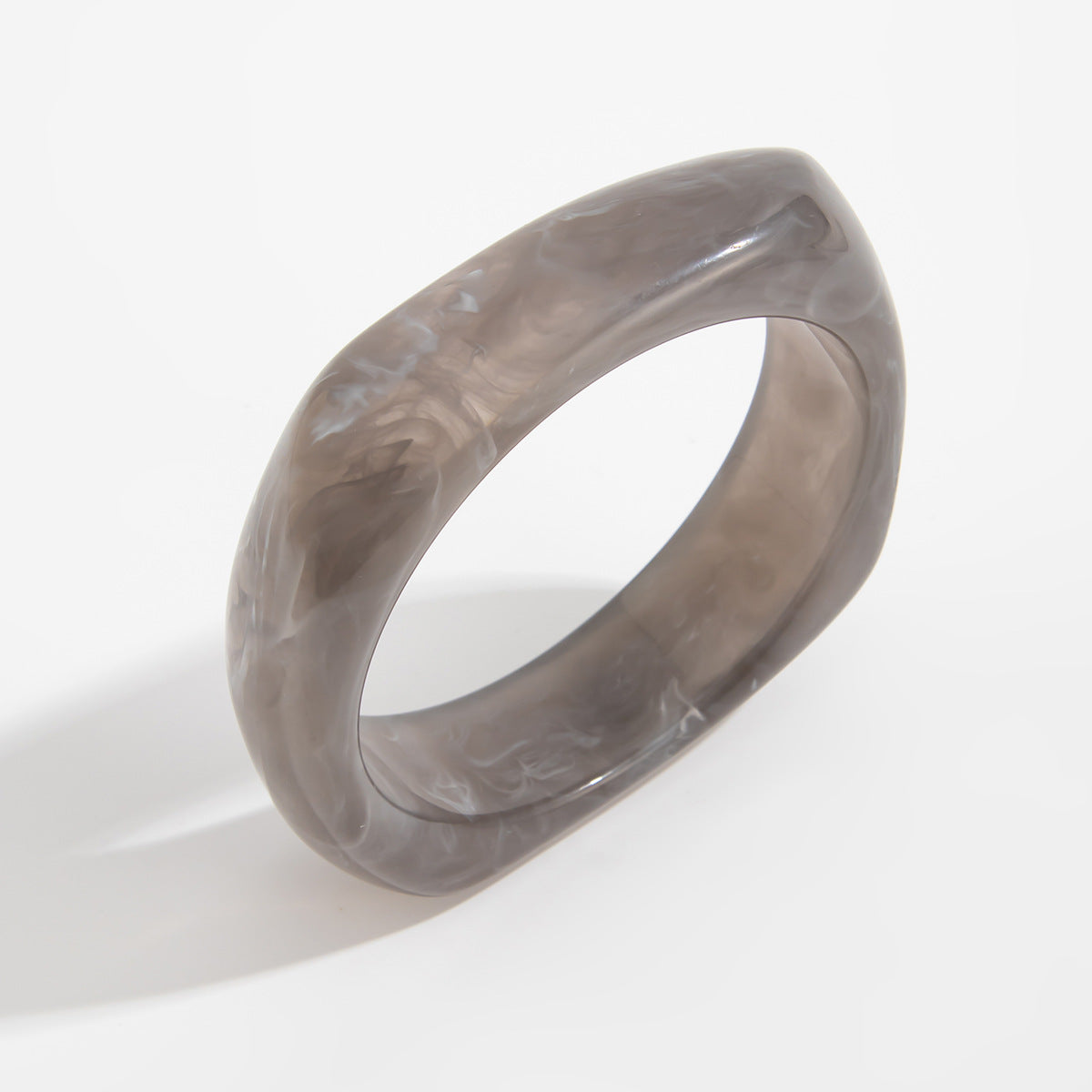 Planderful Smudged Gray Geometric Bracelet Vienna Verve Retro Statement Hand Jewelry for Fashion Lovers