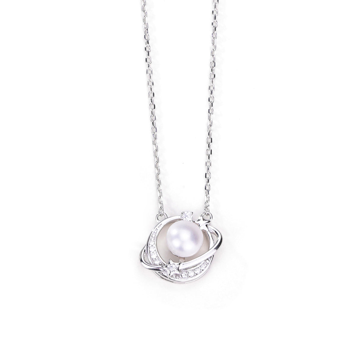 S925 Sterling Silver Planet Necklace