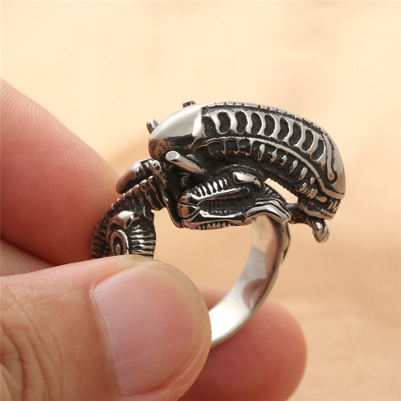 European And American Jewelry Titanium Steel Monster Ring