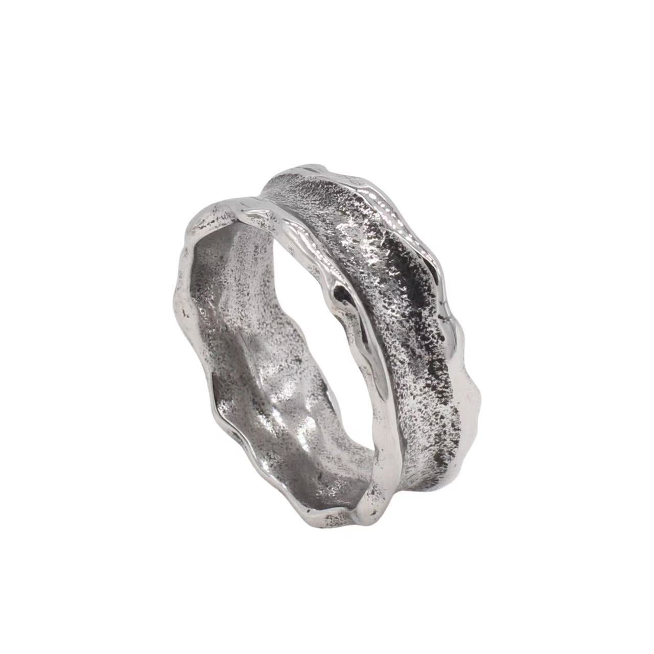 Planderful Jewelry Personalized Retro Steel Ring For Men