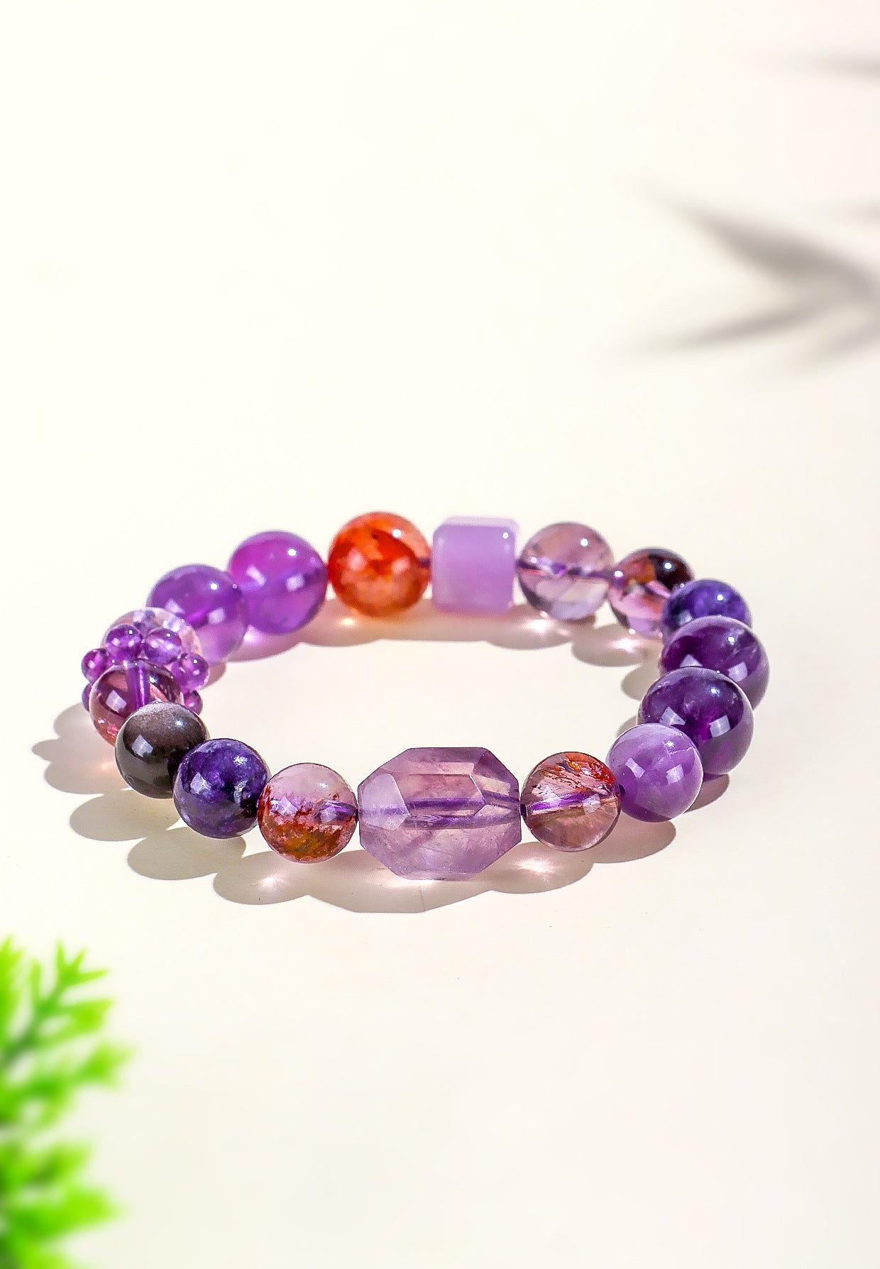 Planderful Fortune's Favor Bracelet – Elegant Multi-Treasure Amethyst Design
