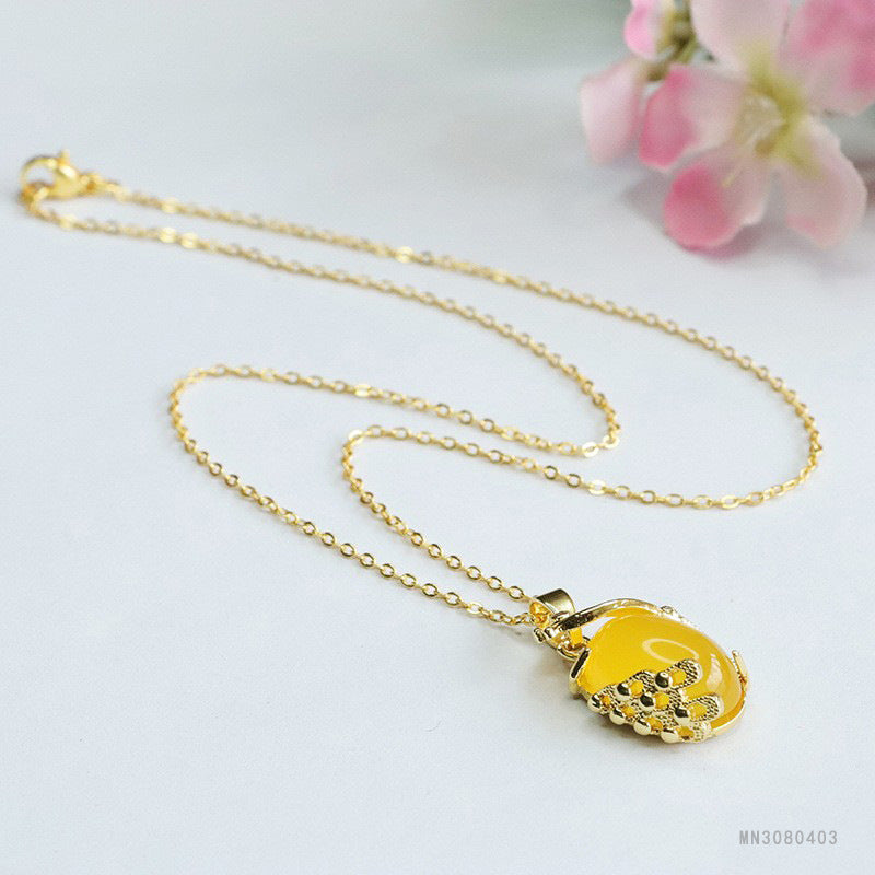 Chalcedony Phoenix Pendant — No Chain
