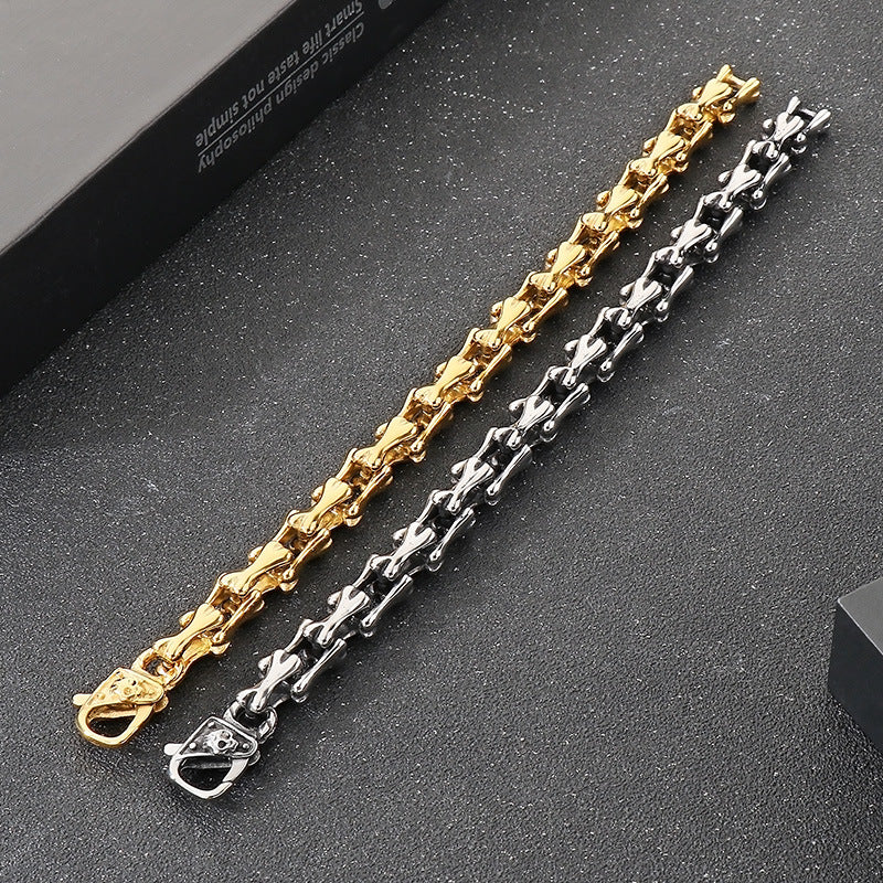 Personalized Skull Buckle Bracelet For Men Planderful