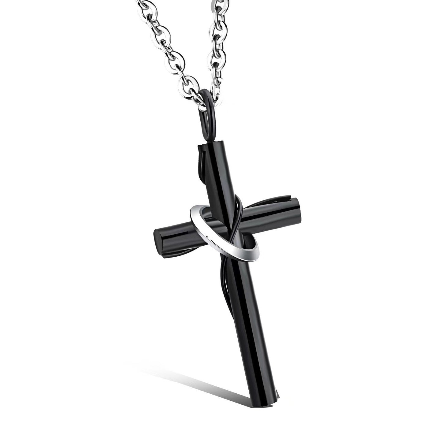 1. Planderful Classic Cross Necklace In Titanium Stainless Steel Korean Inspired Jewelry For Unisex Gift