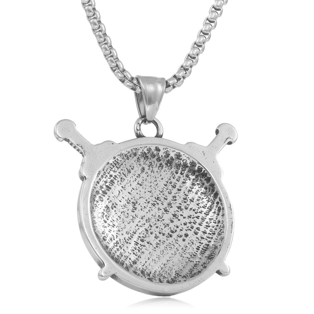 European And American Stainless Steel Viking Triangle Pendant