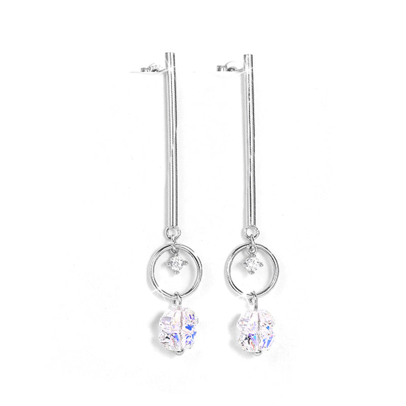 Korean Version 925 Sterling Silver Women's Earrings