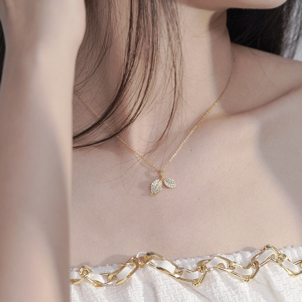 S925 Sterling Silver Necklace Wholesale Female Collarbone Chain