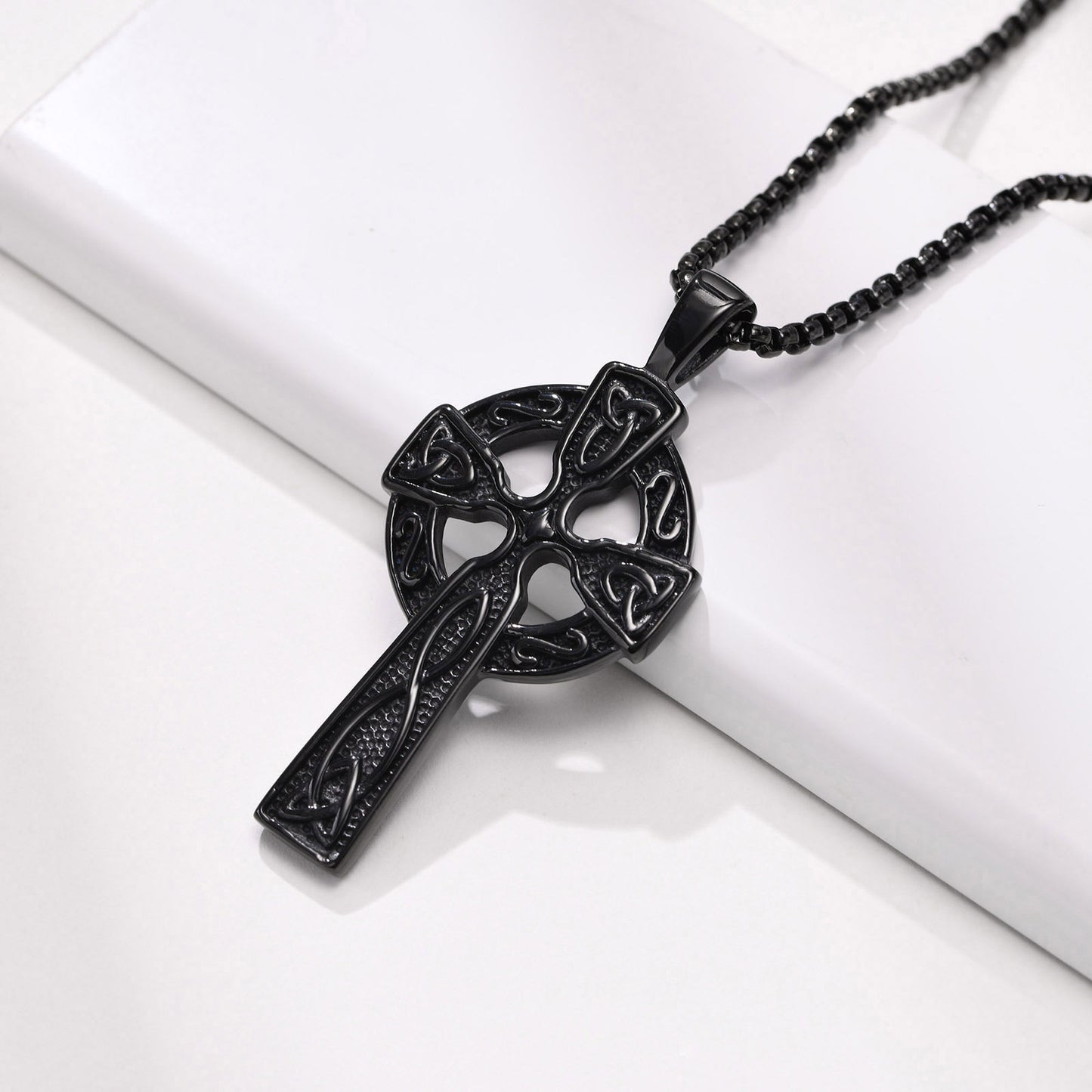 New Product Launch 62MM Titanium Steel Celtic Cross Pendant