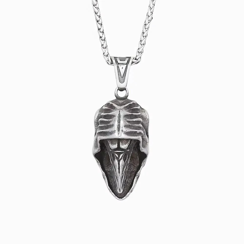 Vintage Skull Viking Stainless Steel Men's Pendant Necklace