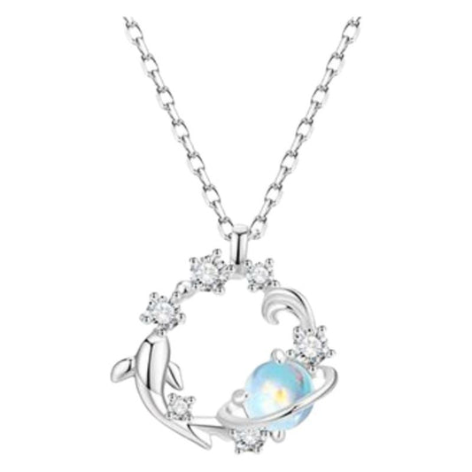 925 Sterling Silver Koi Necklace Custom Women's High-End Design