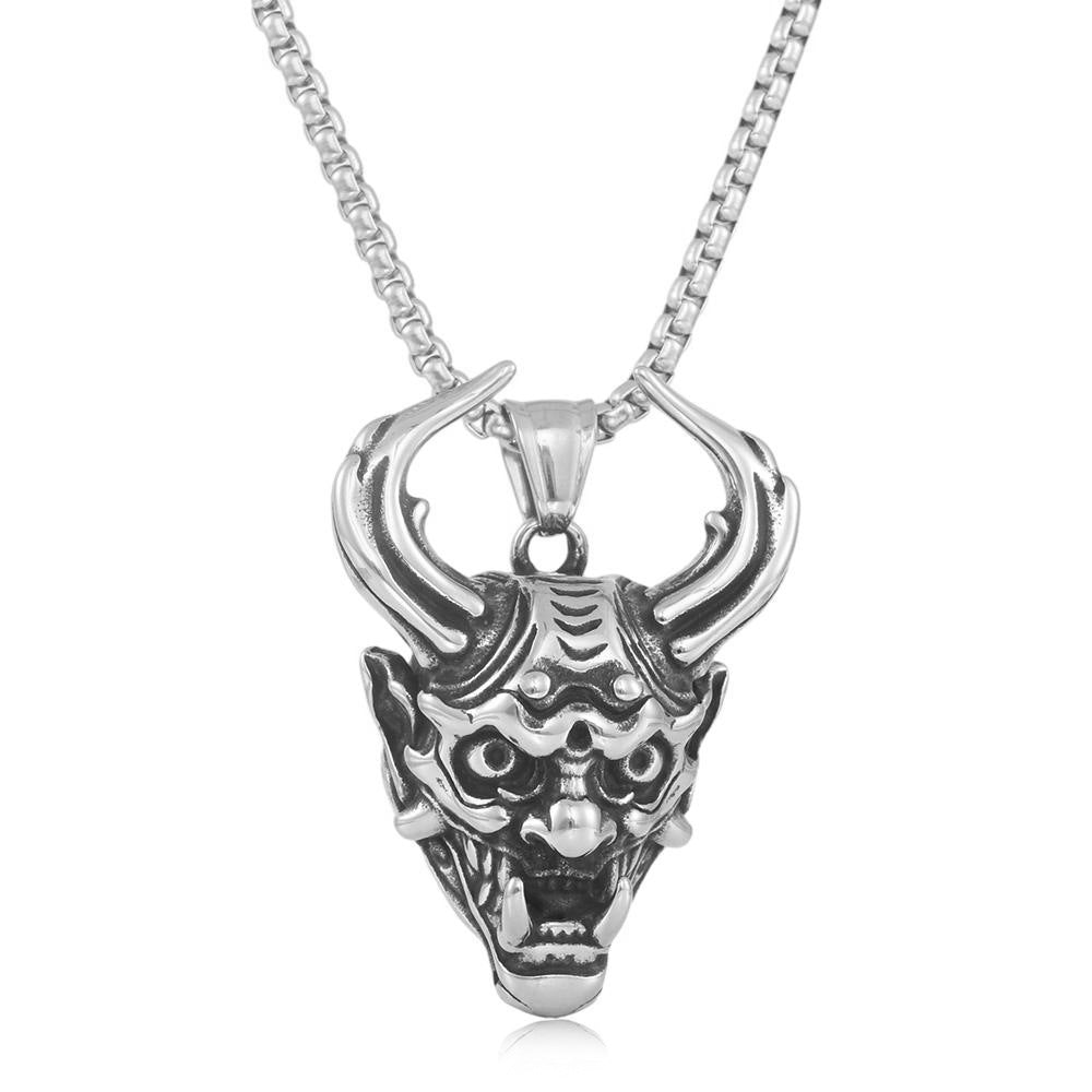European And American Stainless Steel Horn Monster Pendant