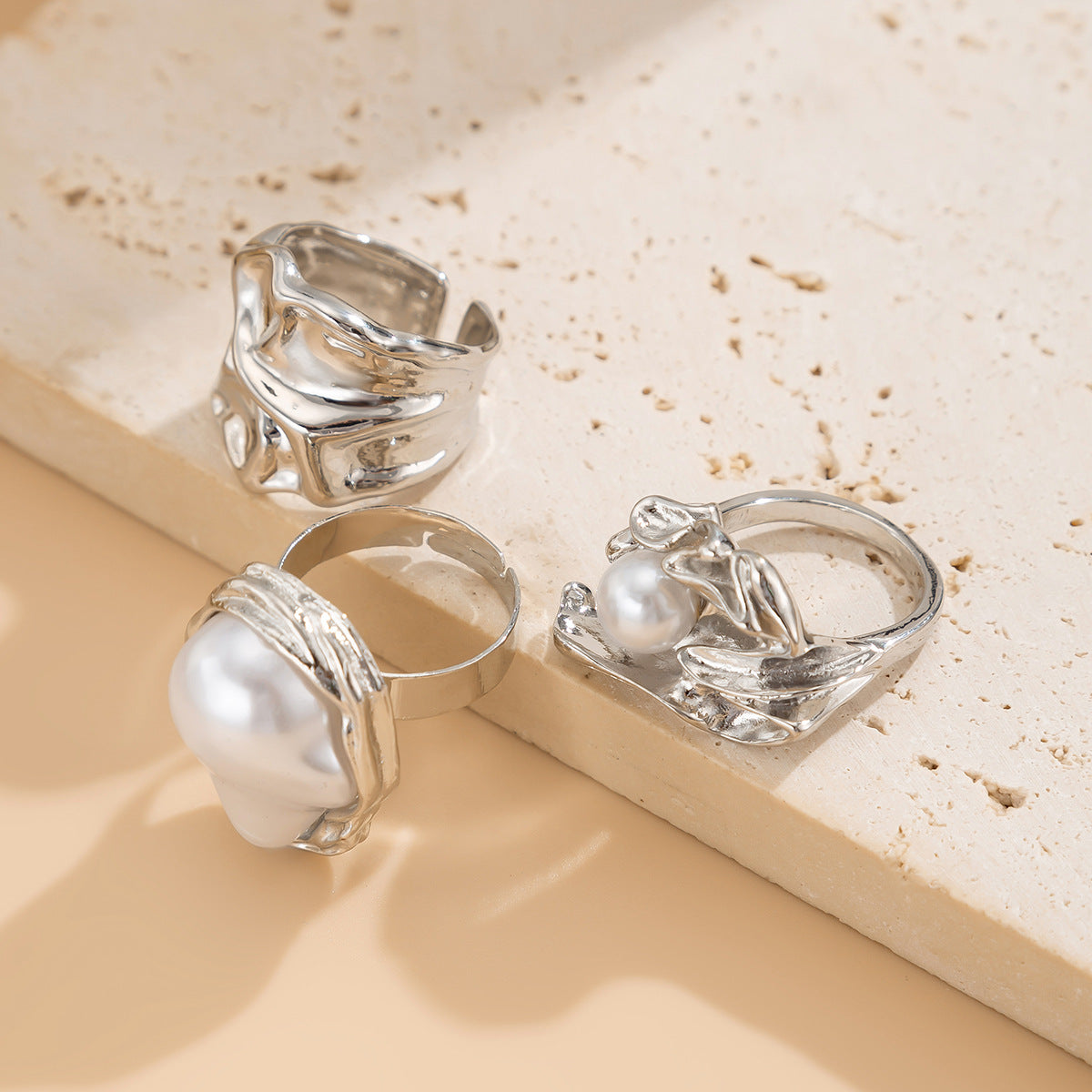 Planderful Vienna Verve Ring Set – Exaggerated Baroque Design