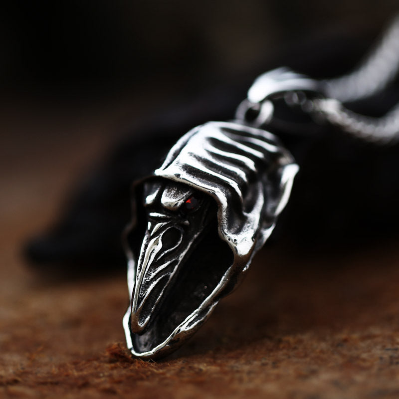 Stainless Steel Bird's Beak Doctor Pendant – Men's Titanium Steel Pendant Necklace