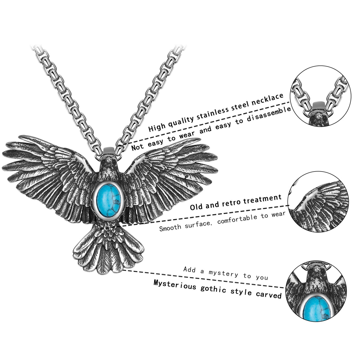 Steel Necklace – Statement Men's Street Style