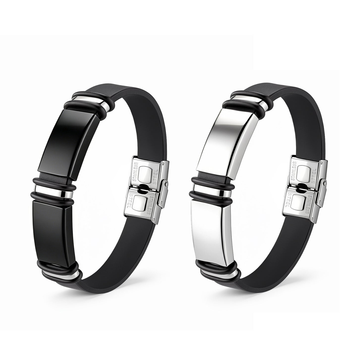 Stainless Steel Unisex Bracelet By Planderful Everyday Genie Durable Couple Wristband Gift