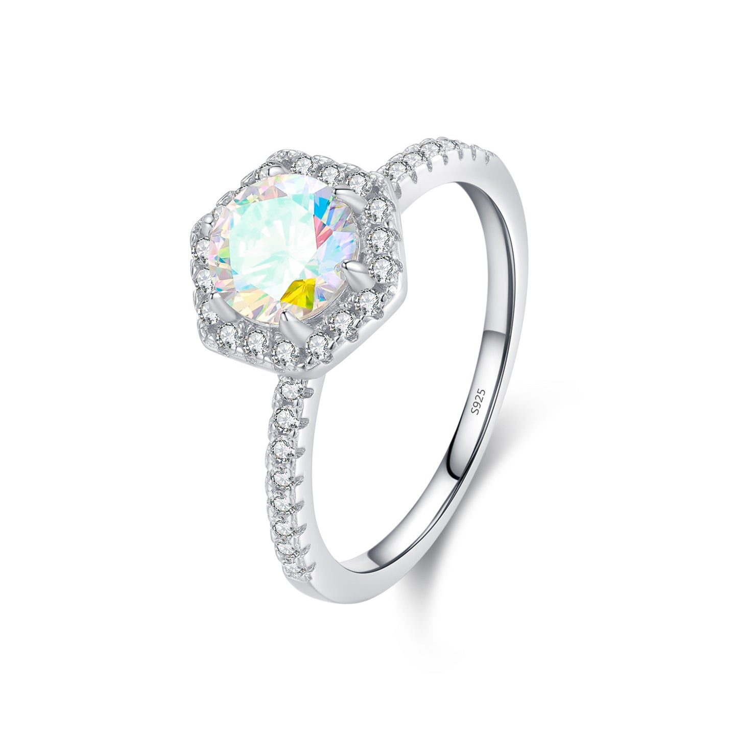 Everyday Genie Sterling Silver Zirconia Gradient Ring