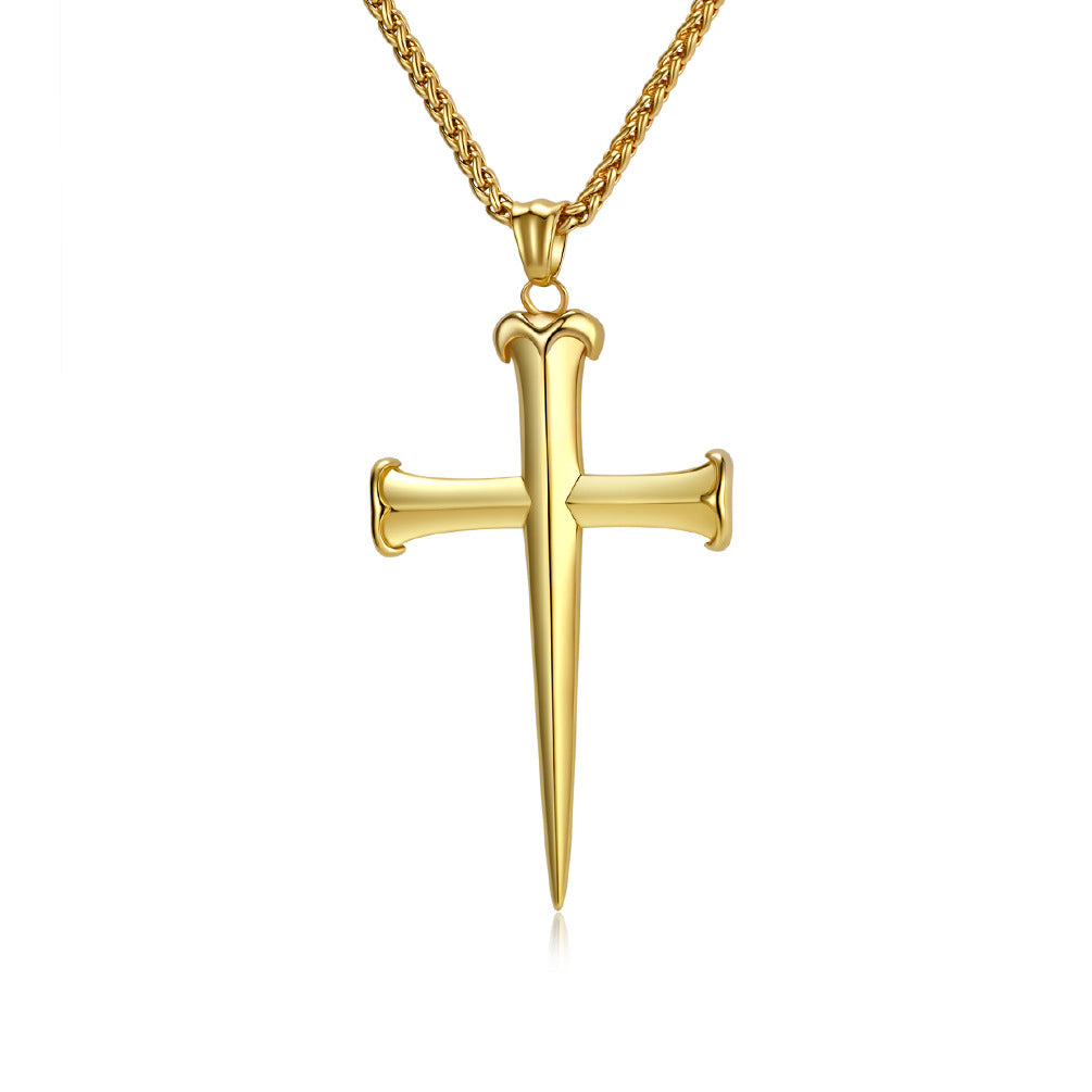 Stainless Steel Cross Vintage Punk Necklace