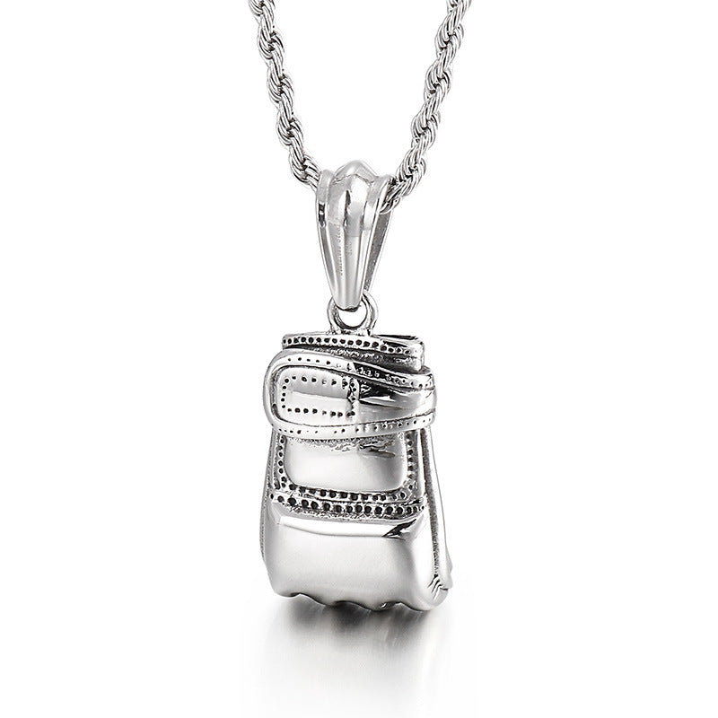 Karen's Punk-Inspired Men's Titanium Steel Pendant and Fashion Gloves Collection