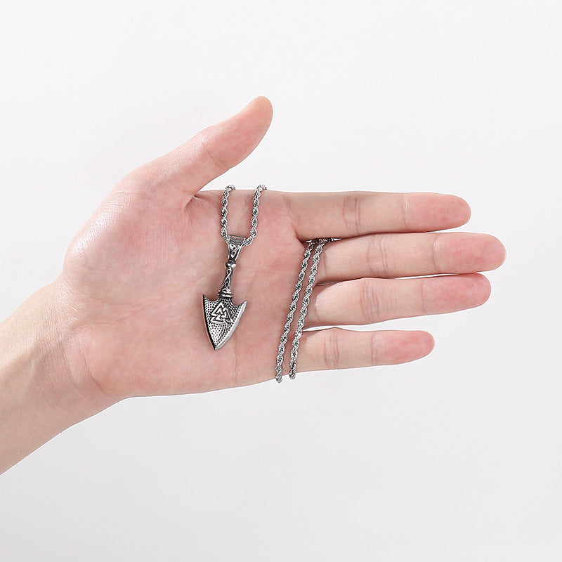 Planderful Norse Eye Of Horus Necklace Titanium For Men Bold