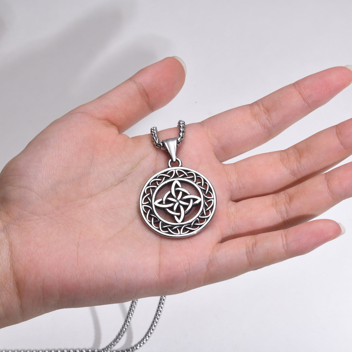 European And American Accessories Stainless Steel Celtic Pendant Necklace Wholesale Jewelry For Men