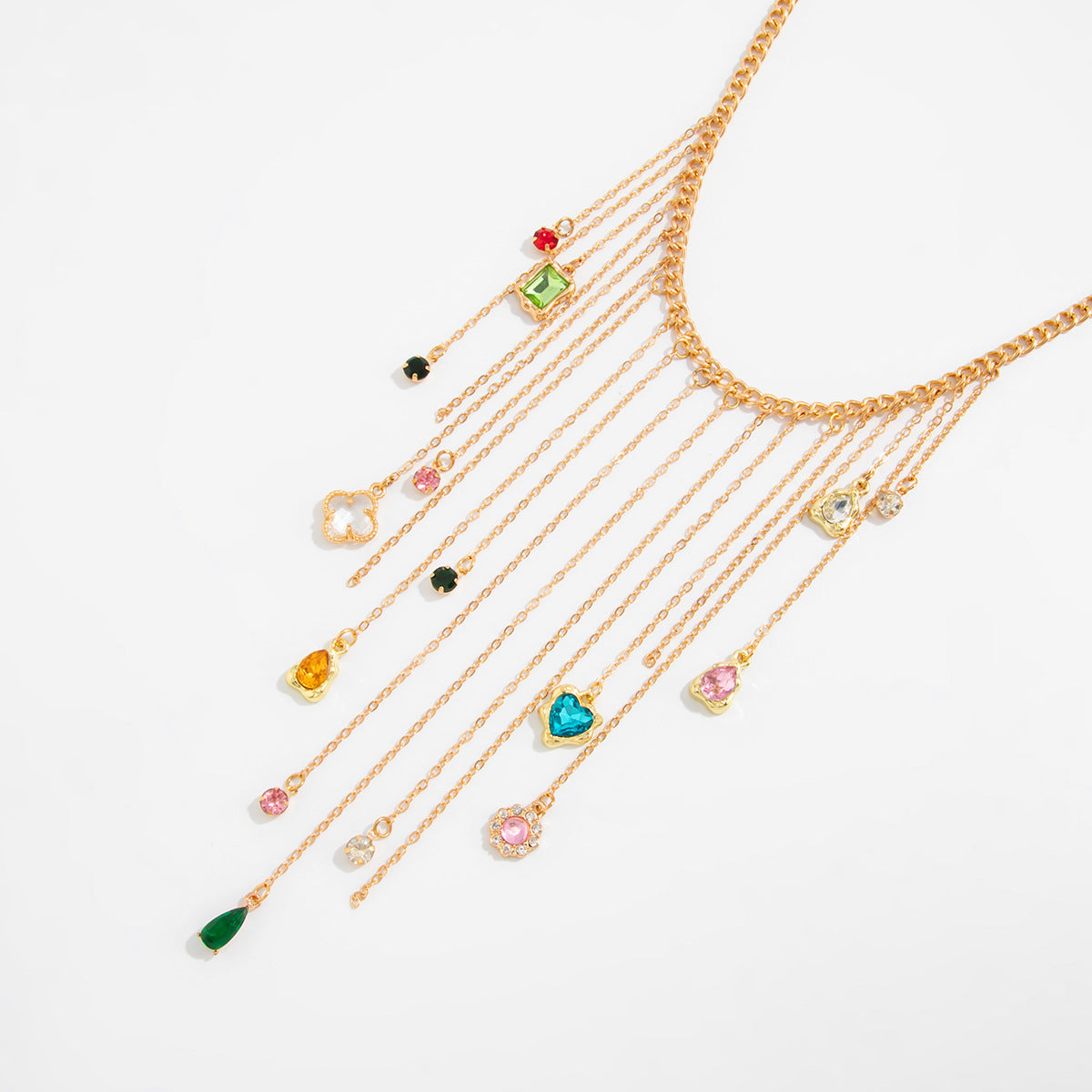 Dopamine Gemstone-Style Heart Choker