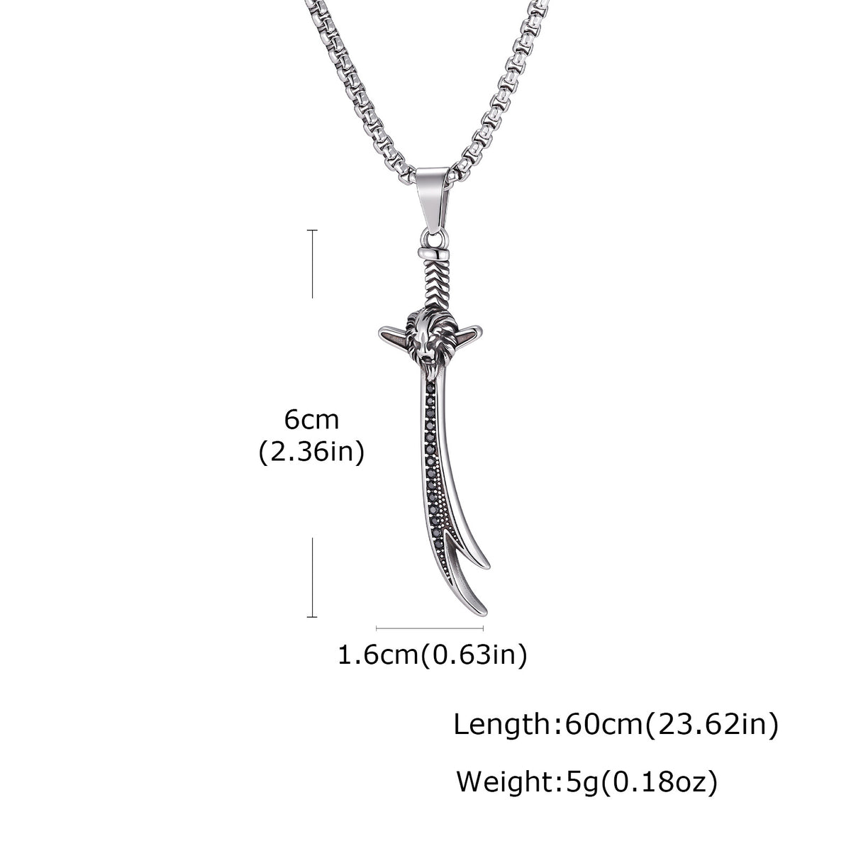 Sword Stainless Steel Pendant