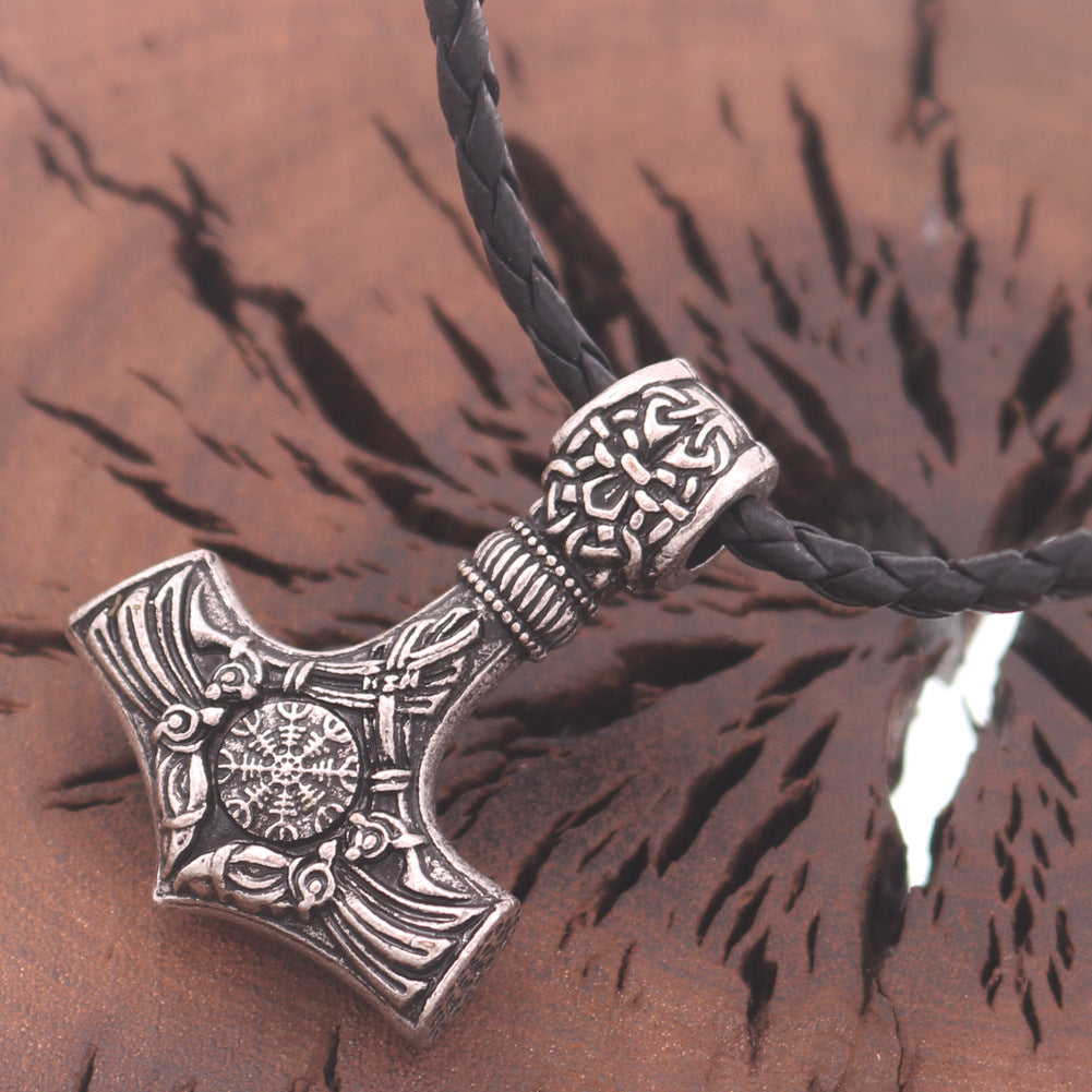 Viking Legacy Starry Sky Compass Necklace for Men